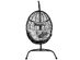 Costway Hammock Chair with Stand Hanging Cushioned Swing Egg Chair - Black