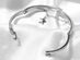 White Pav'e Celestial Bangle (Silver Plated)