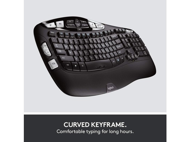 Logitech MK550 2.4 GHz Wireless Wave Keyboard Mouse Combo Black | gHacks