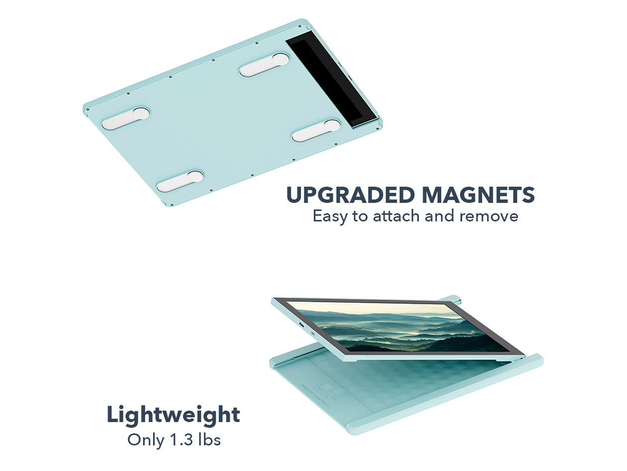 Mobile Pixels Duex Lite: Portable Dual-Screen Laptop Monitor (Green)