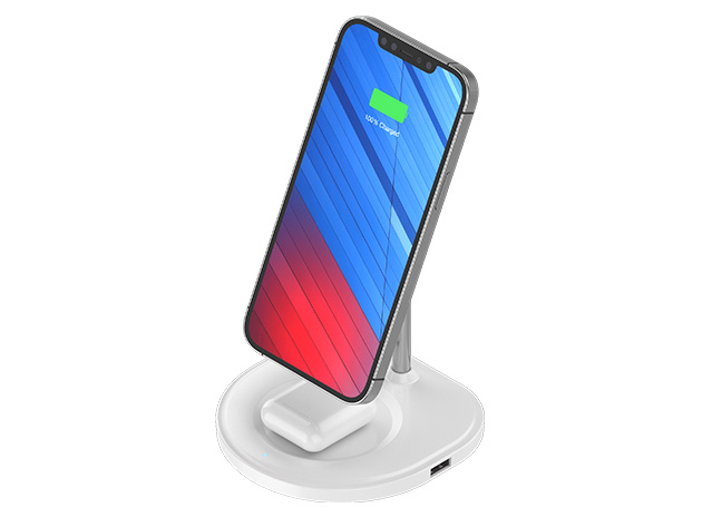 MagStand 3-in-1 Magnetic Wireless Charging Stand for iPhone 14/13/12 Series