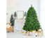 Costway 6 ft Hinged Artificial Christmas Tree Holiday Decoration w/ Foldable Metal Stand - Green