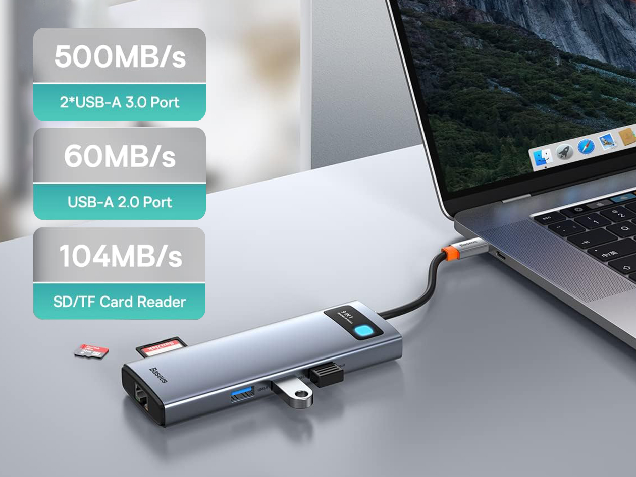 Baseus Joystar 9-in-1 USB-C Hub (Open Box)