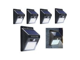 5 pack Outdoor Super Bright 20 LED Solar Light w/ Wireless IP65 Waterproof Motion Sensor
