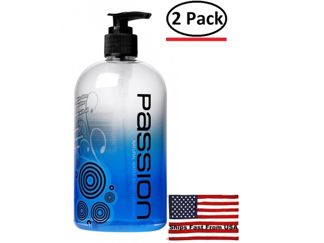 ( 2 Pack ) Passion Natural Water Based Lubricant 16 Oz