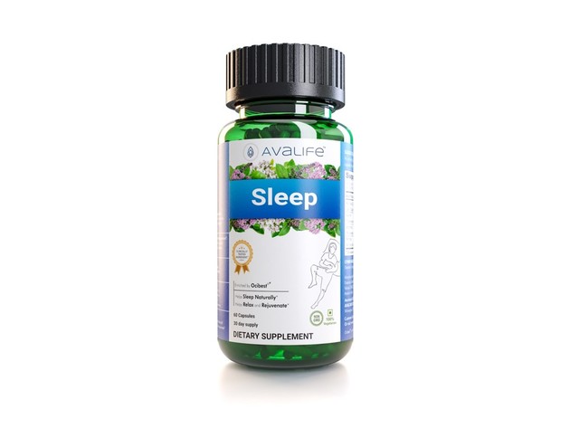 Avalife Sleep - Natural Sleep Aid Supplements for Men & Women - Gluten Free, Vegan & Non-GMO - 60 Capsules