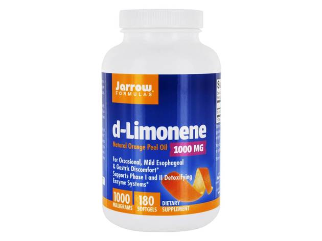 Jarrow Formulas - d-Limonene Natural Orange Peel Oil 1000 mg. - 180 Softgels