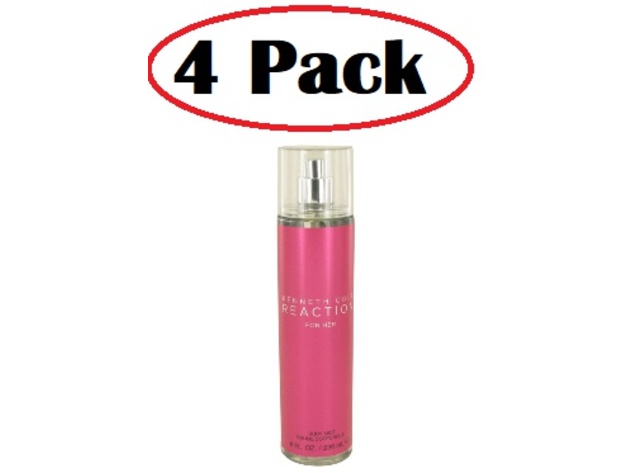 4 Pack of Kenneth Cole Reaction by Kenneth Cole Body Mist 8 oz