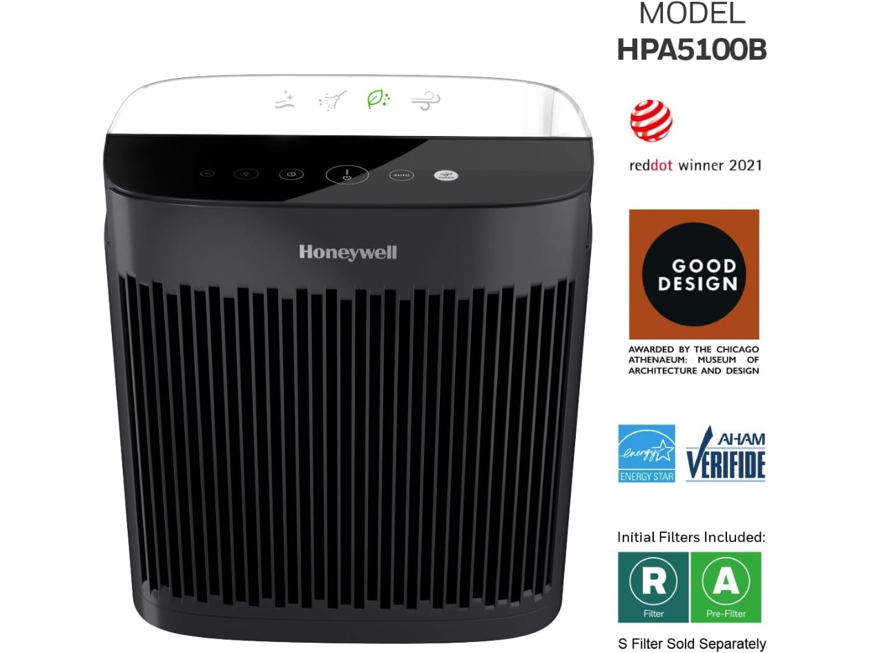 Honeywell InSight HEPA Air Purifier with Air Quality Indicator for Medium-Large Rooms - 190 sq. ft. (Open Box)