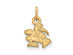 14k Gold Plated Silver U. of Miami XS (Tiny) Charm or Pendant