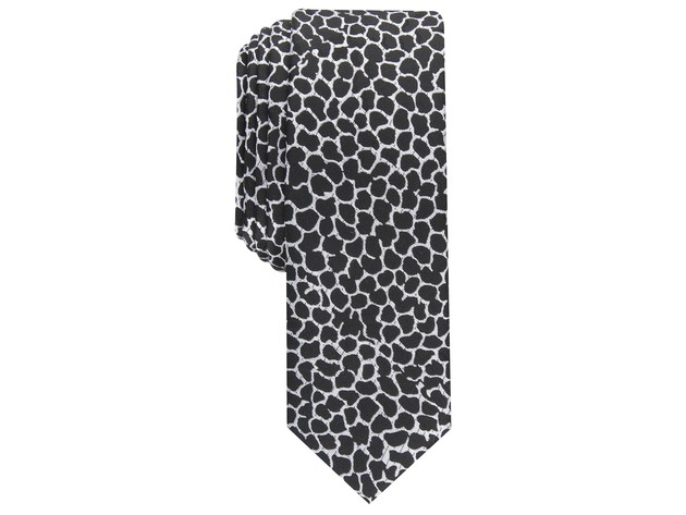 INC International Concepts  International Concepts Men's Skinny Abstract Tie Black Size Regular