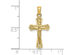 14K Yellow Gold Crucifix Cross Pendant Necklace with Chain