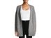Pink Rose Women's Juniors' Open Cardigan Sweater Gray Size Small