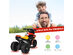 Costway 6V Ride-On Toy Motorcycle Trike 3-Wheel Electric Bicycle w/ Music&Horn - Black/Red/Yellow