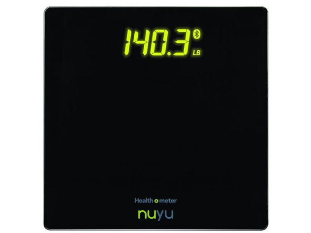 Health O Meter HNY200DQ1BK Nuyu Wireless Scale Auto Pairing LED Screen, Black - Black