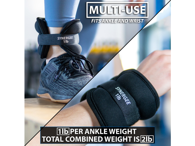 Synergee Fixed Ankle/Wrist Weights - 2lb