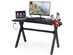 Costway Gaming Desk Computer Desk Table w/Cup Holder & Headphone Hook Gamer Workstation - as the picture shows