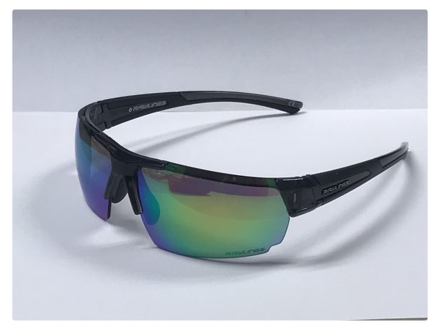 Rawlings 10230543.INT Mens Sport Sunglasses  Black/Green - Black