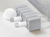 Cable Blocks Magnetic & Weighted Cord Organizers (Gray/6-Pack)