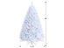 Costway 6ft White Iridescent Tinsel Artificial Christmas Tree w/ 792 Branch Tips - Green