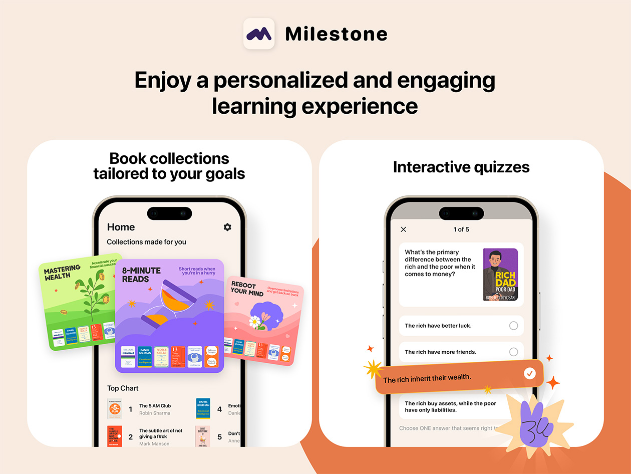 Milestone Book Summaries Premium Plan: Lifetime Subscription