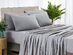 Bamboo Blend Chambray Sheet Set (Silver/Full)