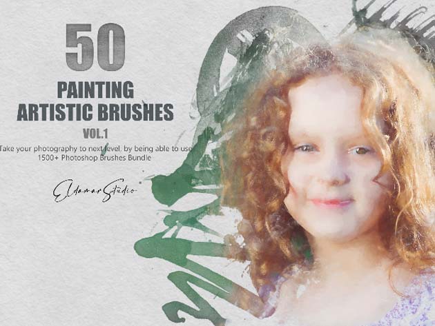 1,500+ Photoshop Brushes Bundle