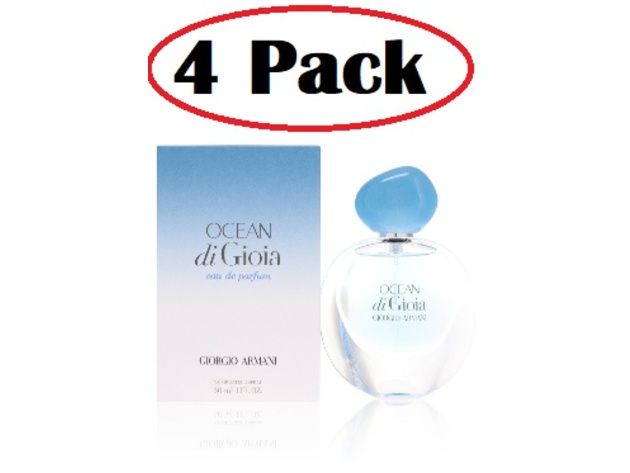 4 Pack of Ocean Di Gioia by Giorgio Armani Eau De Parfum Spray 1