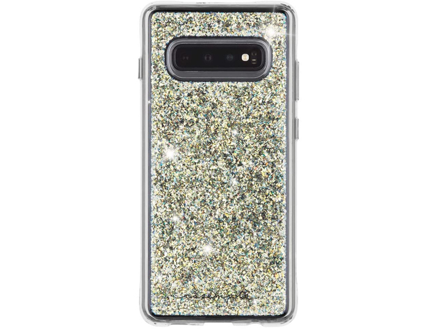 Case-Mate Samsung Galaxy S10 Twinkle Case, Ten Foot Drop Protection, One Piece Platform Design, Stardust MultiColored (New Open Box)