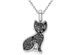 1/4 Carat (ctw) Black & White Diamond Pendant Necklace in Sterling Silver with Chain