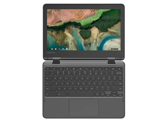 Lenovo 300E 11.6" 2-in-1 Touchscreen Chromebook, 32GB, Grey (Refurbished)