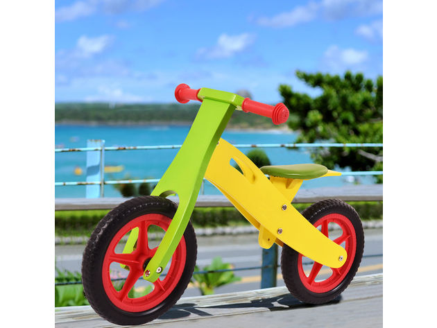Costway 12'' Balance bike Classic Kids No-Pedal Learn To Ride Pre Bike w/ Adjustable Seat