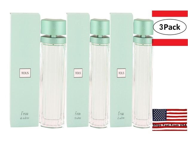 3 Pack Tous L'eau by Tous Eau De Toilette Spray 3 oz for Women