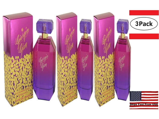 3 Pack Giorgio Glam by Giorgio Beverly Hills Eau De Parfum Spray