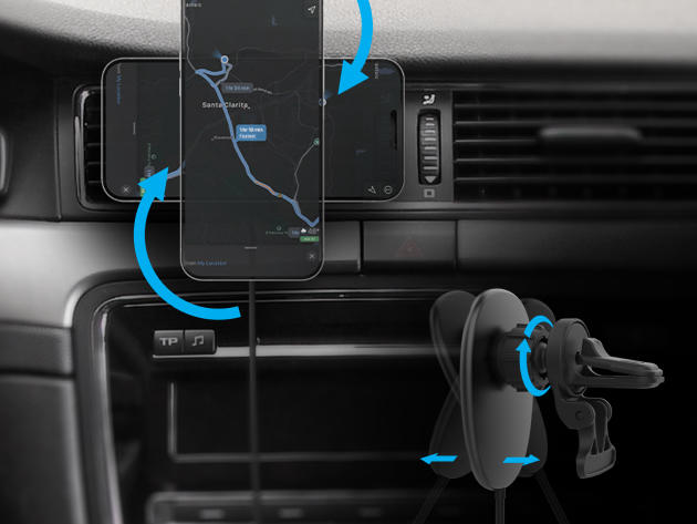 Naztech MagLock 15W Wireless Charging Vent Mount