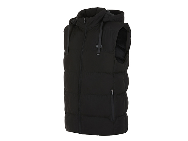 Helios Paffuto Heated Unisex Vest with Power Bank (Black/Small)