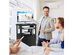 Costway Mobile Steel AV Presentation Cart Adjustable Height w/ Locked Cabinet & Keyboard - Black