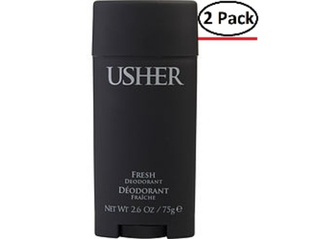 USHER by Usher DEODORANT STICK FRESH 2.6 OZ (Package Of 2)