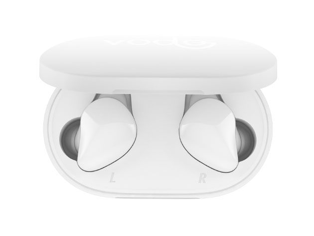 Vodo Vibe True Wireless Bluetooth 5.0 Headphones (White)