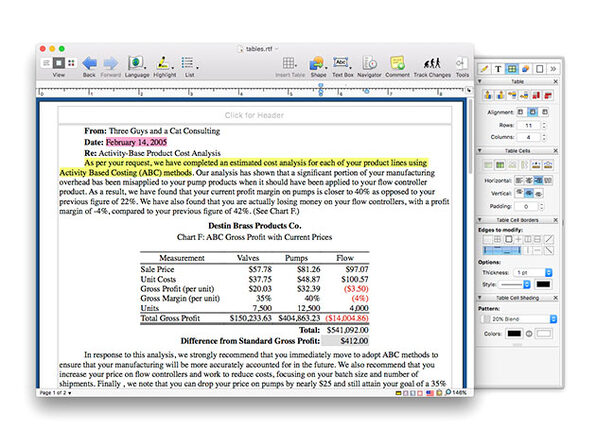 Nisus writer pro is a great alternative to word for mac