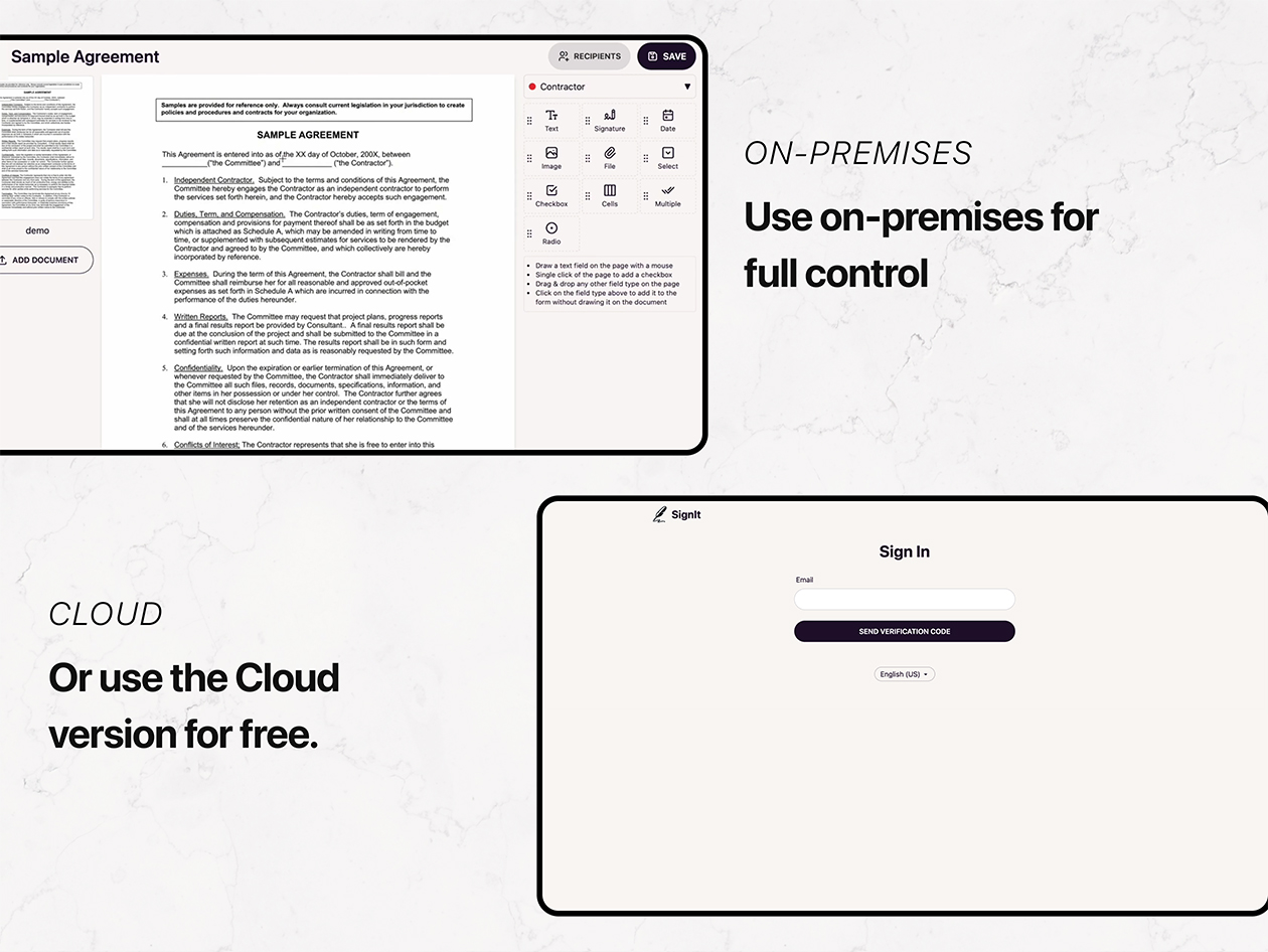 SignIt E-Signature Platform: Lifetime Subscription