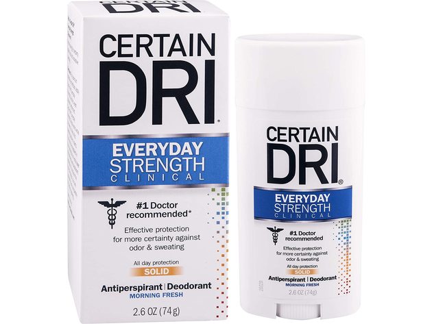 Certain Dri Everyday Strength Clinical Antiperspirant Morning Fresh Deodorant, Effective Odor Protection, 2.6 Oz.