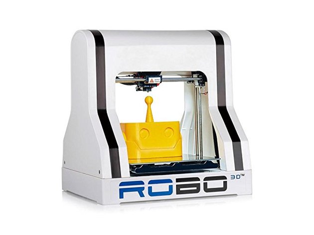 ROBO 3D A1-0002-000 Improved R1 Plus 10x9x8-Inch ABS/PLA 3D Printer, White (Refurbished, Open Retail Box)