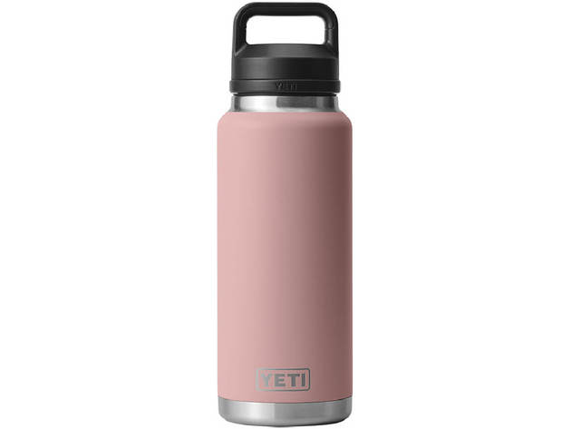 Yeti 21071500931 Rambler 36 oz. Bottle with Chug Cap - Sandstone Pink
