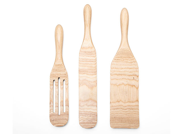 Mad Hungry 3-Pc Pakka Wood Spurtle Set (Natural/2-Pack)
