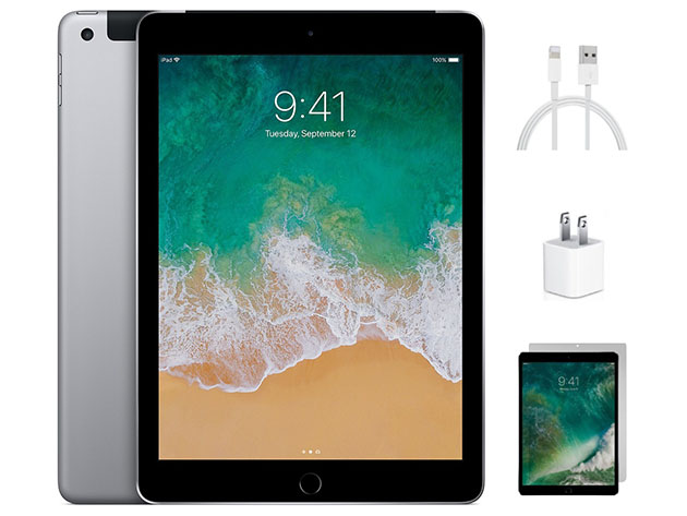 Baglæns Normalisering Portræt Apple iPad 6th Gen 9.7", 32GB - Space Gray (Refurbished: Wi-Fi + 4G  Unlocked) | MUO