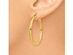 Medium Hoop Earrings in 14K Yellow Gold 1 1/4 Inch (3.00 mm)