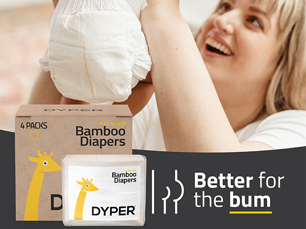 DYPER Bamboo Baby Diapers Gift Card: 1-Month Subscription