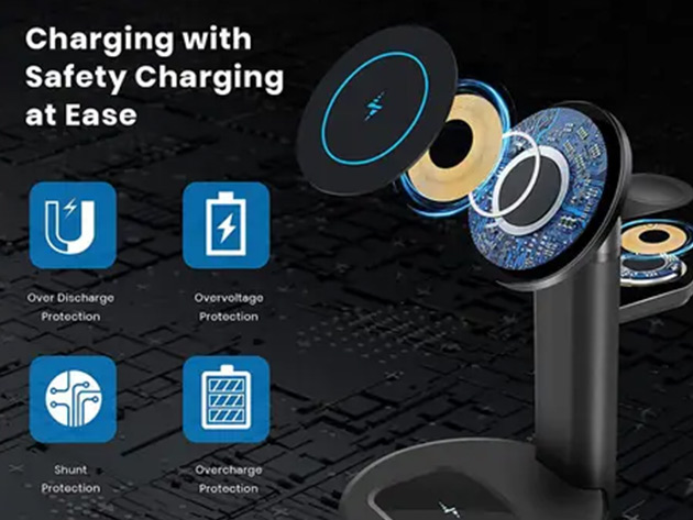 3-in-1 Magnetic Wireless Charging Station