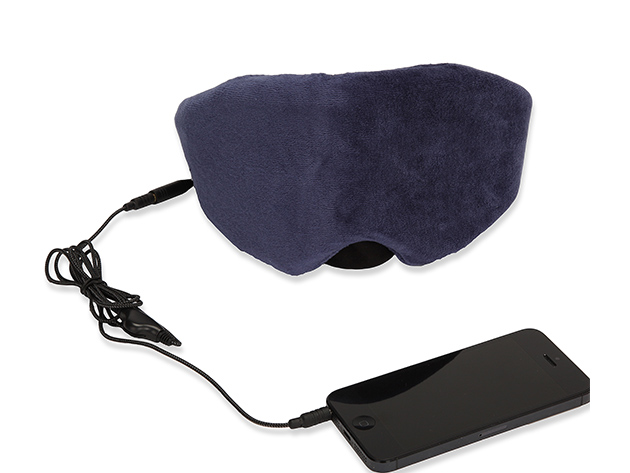 1Voice Wired Sleep Headphones Eye Mask (Blue)